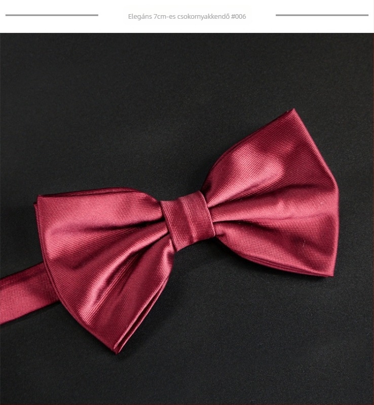 Csokornyakendő és rever virág • poliészter szál, Jacquard szövés, egyszínű, uniszex, síkfejű stílus