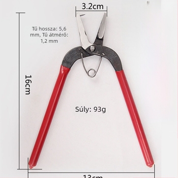 Mini fém kézi szerszámfogó elektroplating bevonattal, diagonális vágóél és tűs csúcs, lyukasztási lehetőség