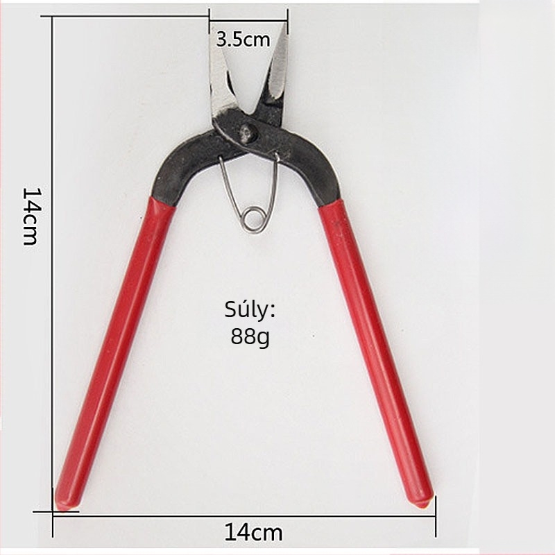 Mini fém kézi szerszámfogó elektroplating bevonattal, diagonális vágóél és tűs csúcs, lyukasztási lehetőség