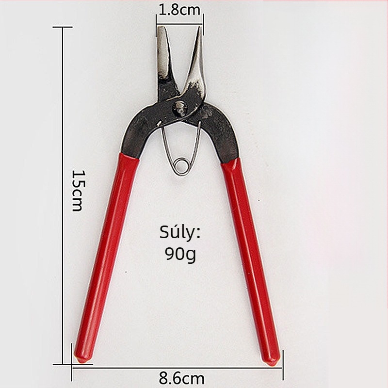 Mini fém kézi szerszámfogó elektroplating bevonattal, diagonális vágóél és tűs csúcs, lyukasztási lehetőség
