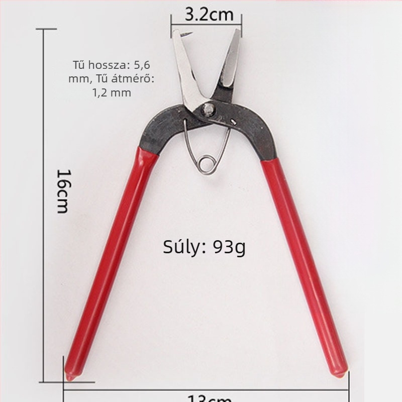Mini fém kézi szerszámfogó elektroplating bevonattal, diagonális vágóél és tűs csúcs, lyukasztási lehetőség
