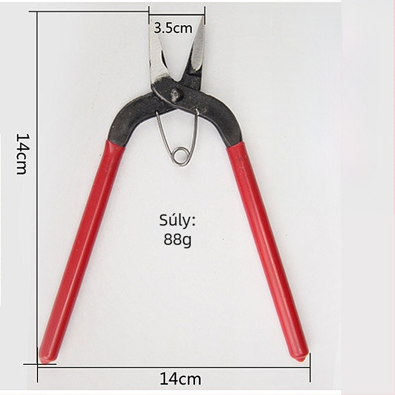 Mini fém kézi szerszámfogó elektroplating bevonattal, diagonális vágóél és tűs csúcs, lyukasztási lehetőség