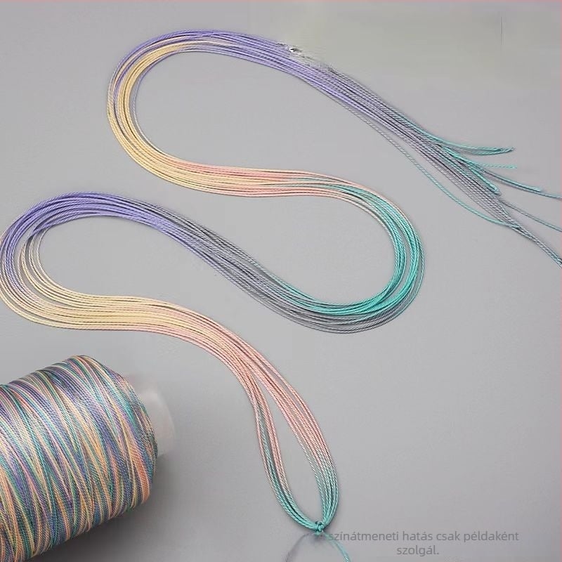 Nylon gradient zsinór DIY-hoz — sárkány pikkely minta, 12/18/15 szál