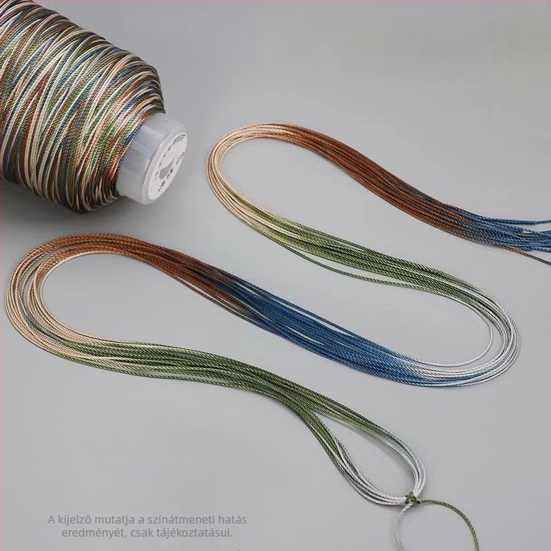 Nylon gradient zsinór DIY-hoz — sárkány pikkely minta, 12/18/15 szál