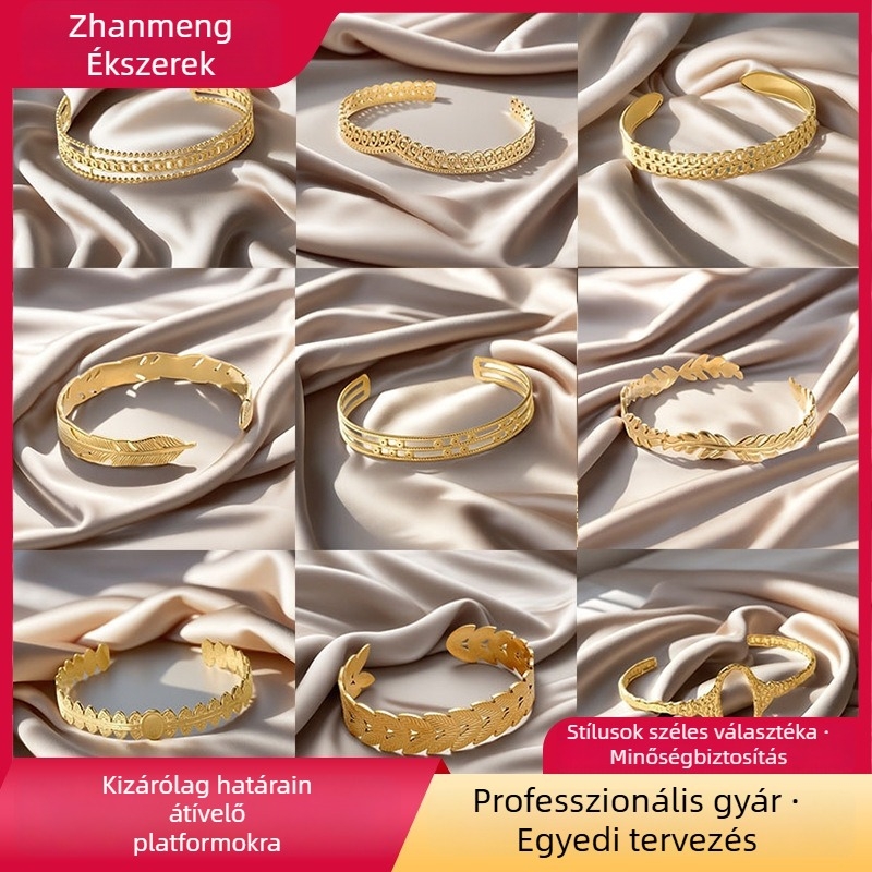 Karkötő titán-acélból, olajnyomásos feldolgozás, 2025 tavasza, egyszerű stílus, kéz ékszere