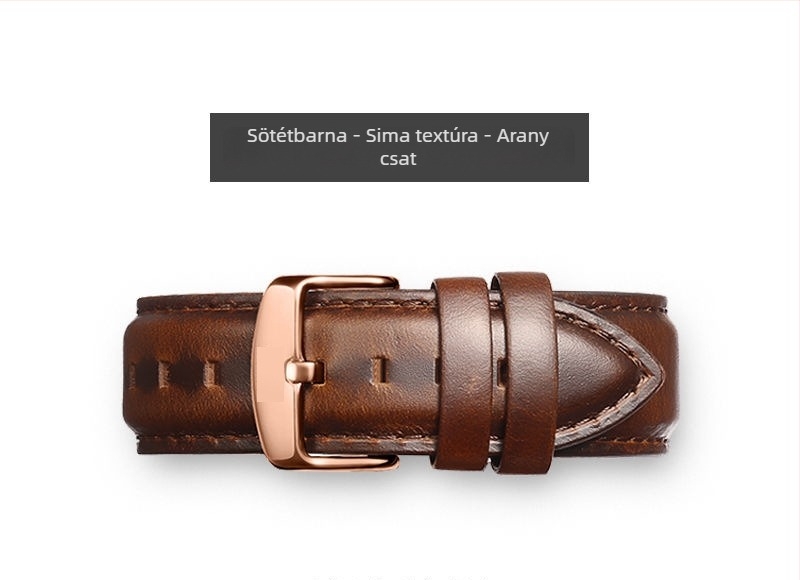 Daniel Wellington Small Square óraszíj, valódi bőrből, felső réteg olaj‑viaszos bevonattal, színváltozó