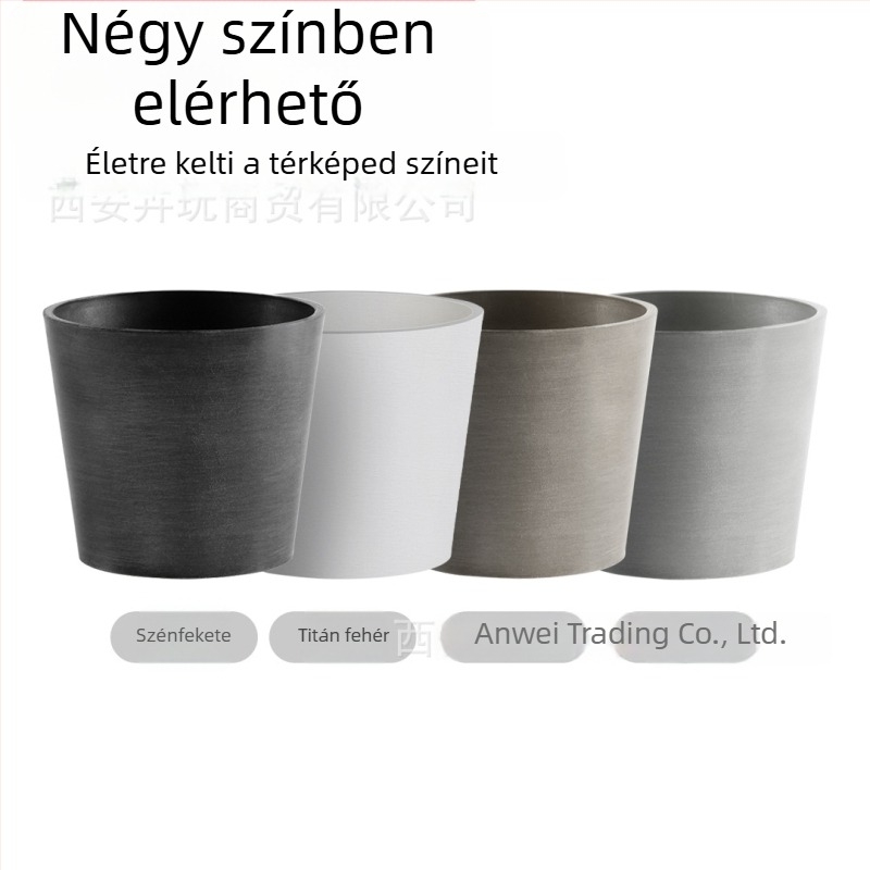 Gyantából készült virágtartó — lélegző, korrózióálló és erős; asztali vagy padlóra helyezhető; nordic minimalista stílus