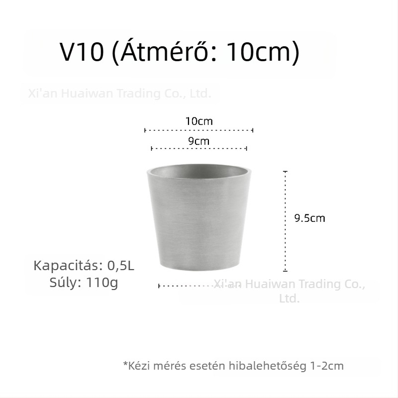 Gyantából készült virágtartó — lélegző, korrózióálló és erős; asztali vagy padlóra helyezhető; nordic minimalista stílus