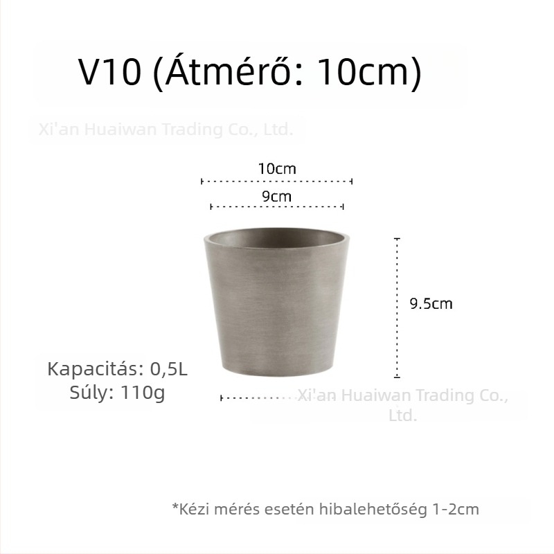 Gyantából készült virágtartó — lélegző, korrózióálló és erős; asztali vagy padlóra helyezhető; nordic minimalista stílus