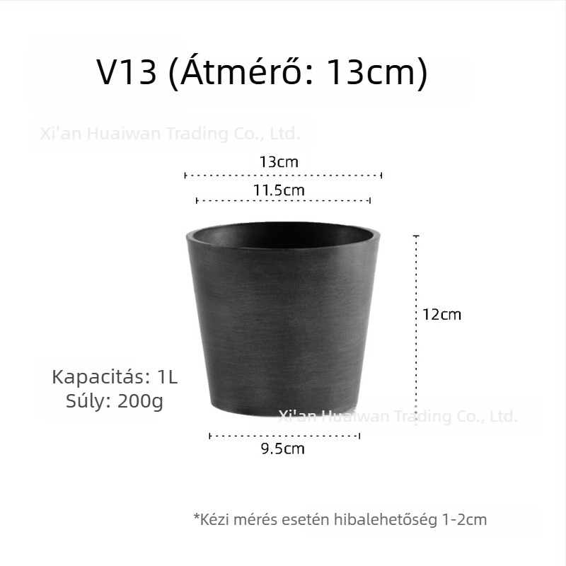 Gyantából készült virágtartó — lélegző, korrózióálló és erős; asztali vagy padlóra helyezhető; nordic minimalista stílus
