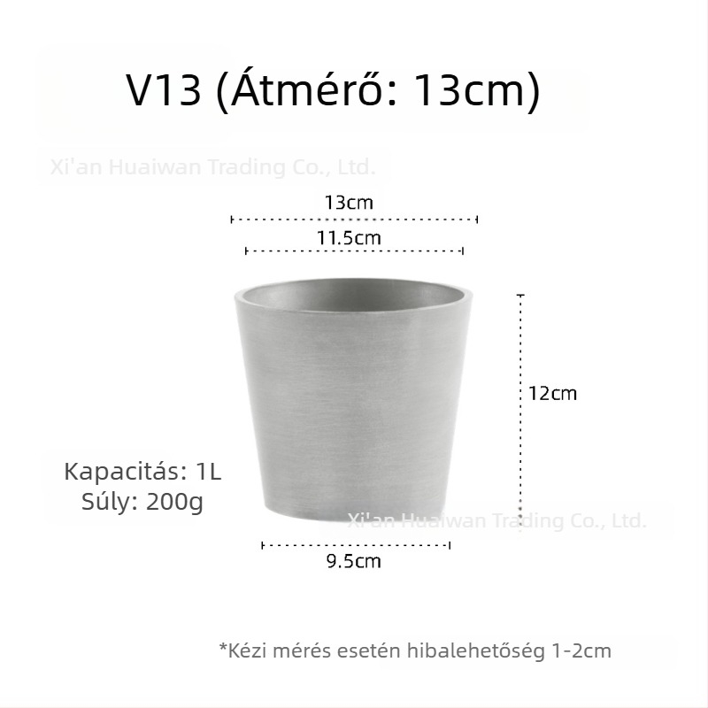 Gyantából készült virágtartó — lélegző, korrózióálló és erős; asztali vagy padlóra helyezhető; nordic minimalista stílus