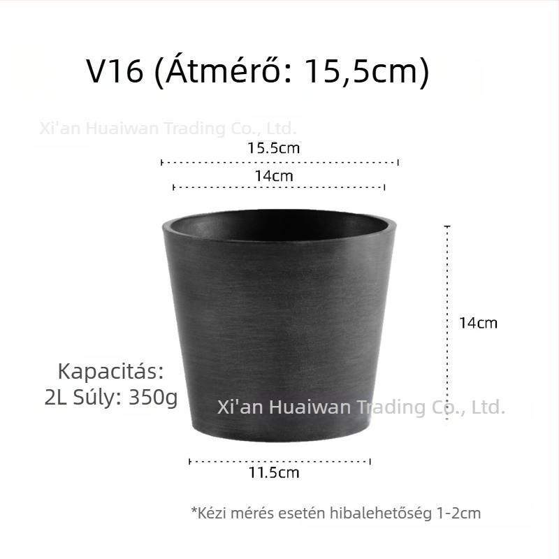Gyantából készült virágtartó — lélegző, korrózióálló és erős; asztali vagy padlóra helyezhető; nordic minimalista stílus