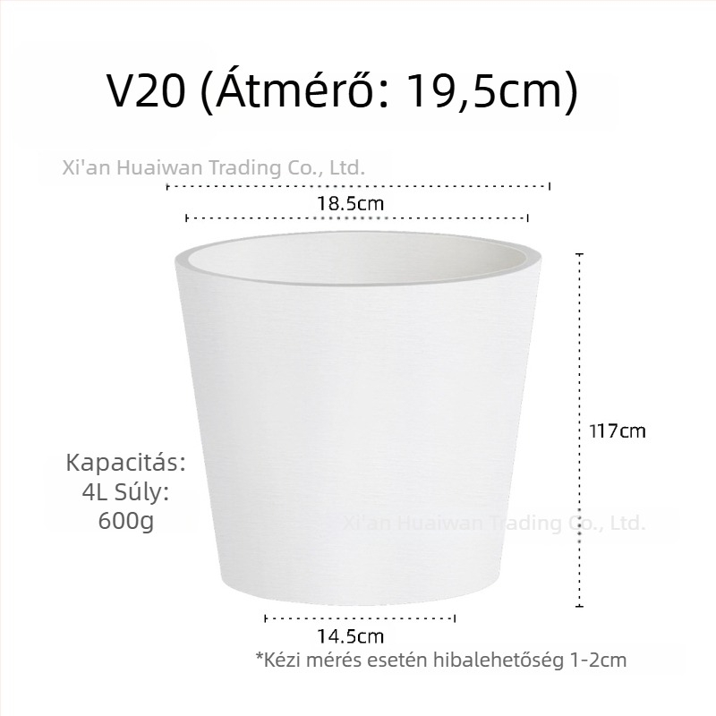 Gyantából készült virágtartó — lélegző, korrózióálló és erős; asztali vagy padlóra helyezhető; nordic minimalista stílus
