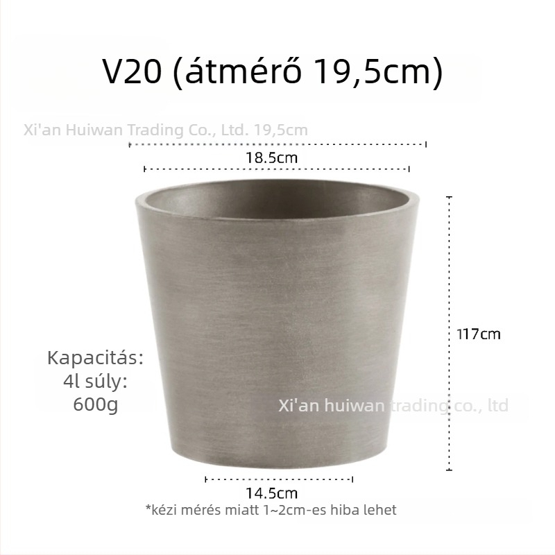 Gyantából készült virágtartó — lélegző, korrózióálló és erős; asztali vagy padlóra helyezhető; nordic minimalista stílus
