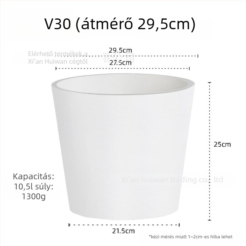 Gyantából készült virágtartó — lélegző, korrózióálló és erős; asztali vagy padlóra helyezhető; nordic minimalista stílus