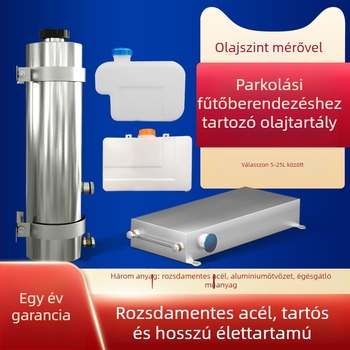 Teherautó dízelfűtéses üzemanyag-tartály rozsdamentes acélból, parkolófűtővel, külső megnagyobbított olajtartály