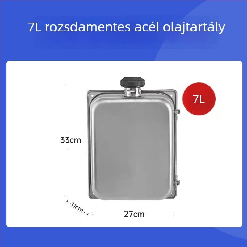 Teherautó dízelfűtéses üzemanyag-tartály rozsdamentes acélból, parkolófűtővel, külső megnagyobbított olajtartály