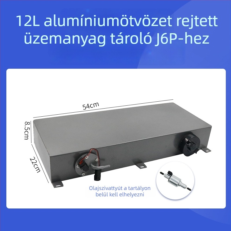 Teherautó dízelfűtéses üzemanyag-tartály rozsdamentes acélból, parkolófűtővel, külső megnagyobbított olajtartály