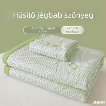 Összecsukható ice-silk hűtő matrac bababiztos, gépi mosás, nyári használatra