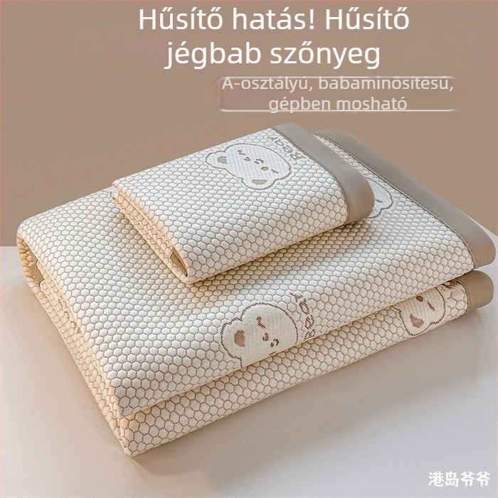 Összecsukható ice-silk hűtő matrac bababiztos, gépi mosás, nyári használatra