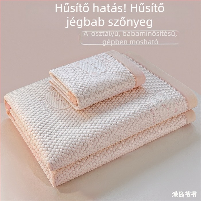 Összecsukható ice-silk hűtő matrac bababiztos, gépi mosás, nyári használatra