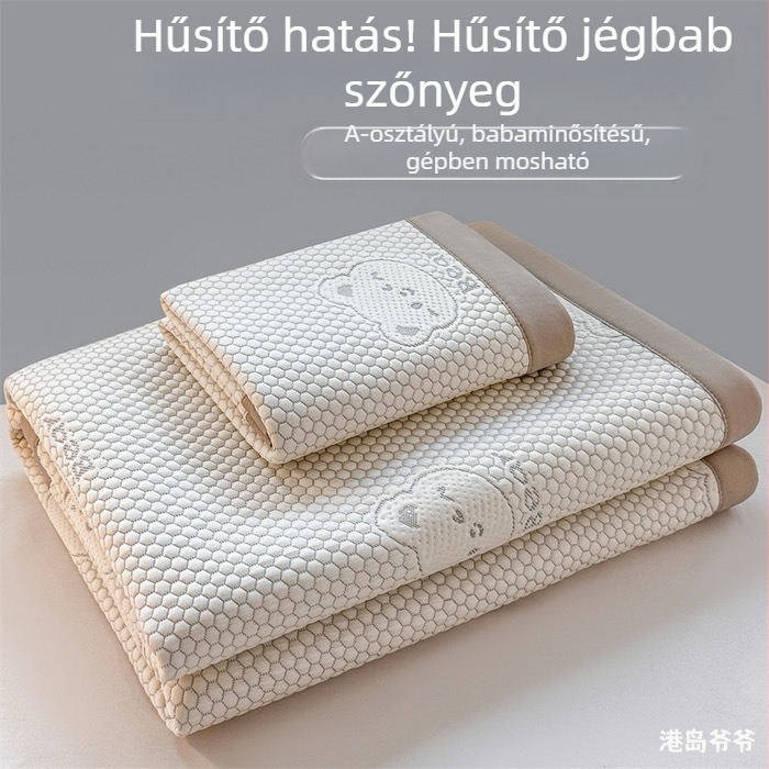 Összecsukható ice-silk hűtő matrac bababiztos, gépi mosás, nyári használatra