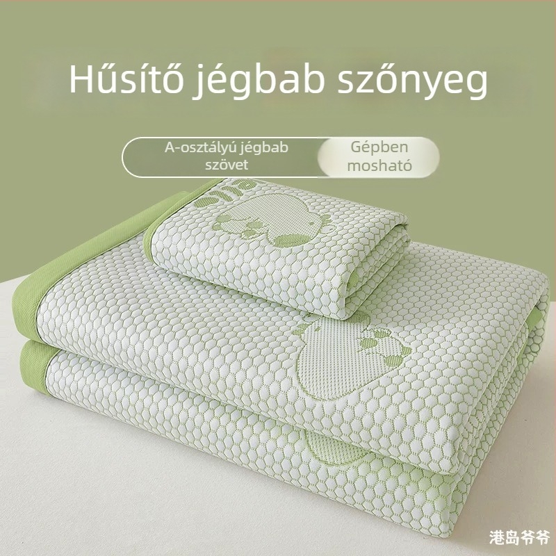 Összecsukható ice-silk hűtő matrac bababiztos, gépi mosás, nyári használatra