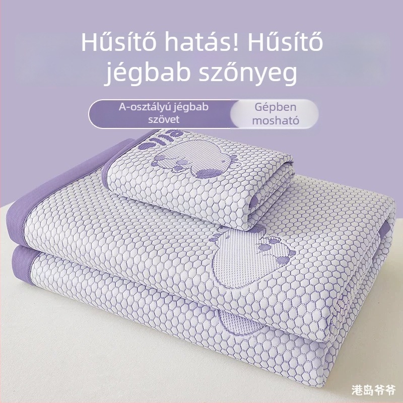 Összecsukható ice-silk hűtő matrac bababiztos, gépi mosás, nyári használatra