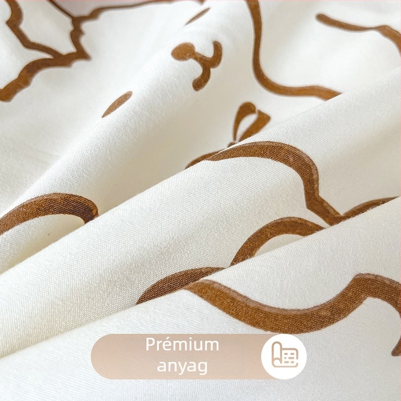 Hallgatói kollégium ágyneműkészlet: három darab, rajzfilmnyomat, reaktív festés, egyszerű szövet, súly 1 kg