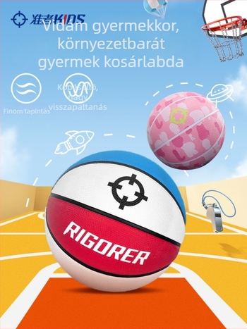 Kültéri edzésre tervezett gyerekeknek szánt kosárlabda, méret 5, kék, kopásálló, óvoda és általános iskola korosztályának.