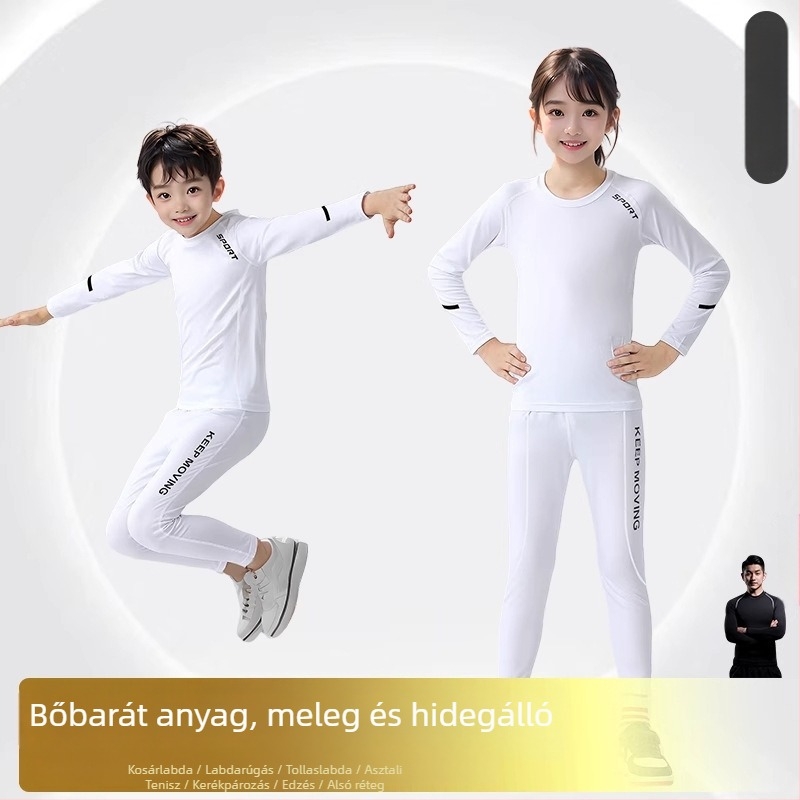 Gyerekeknek szóló hosszú ujjú multisport edzőruha, gyorsan száradó, uniszex, minden évszakra, Kuaiyu, poliészter-acetát keverék, bőrbarát bélés
