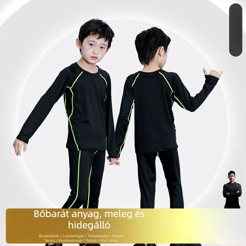 Gyerekeknek szóló hosszú ujjú multisport edzőruha, gyorsan száradó, uniszex, minden évszakra, Kuaiyu, poliészter-acetát keverék, bőrbarát bélés
