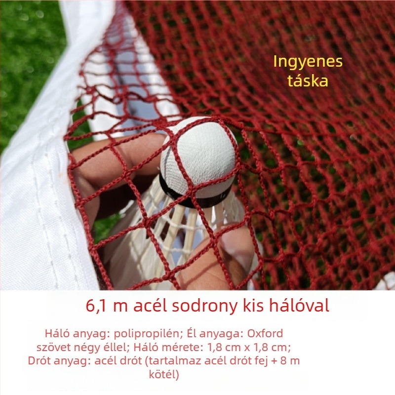 Badminton háló – standard, professzionális, hordozható, beltéri és kültéri használatra (Márka: Powerful merchant)