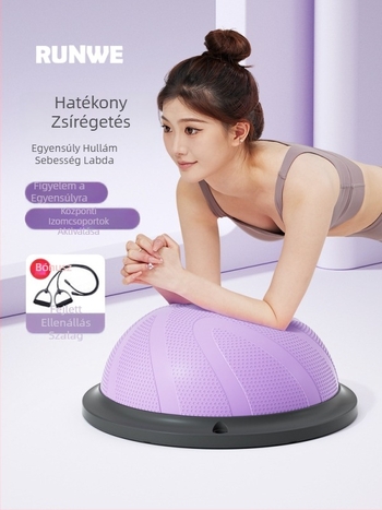 Longway Wave Speed Ball - felfújható PVC fitnesz labda otthoni használatra, Pilates és egyensúlyi edzés, 5 kg