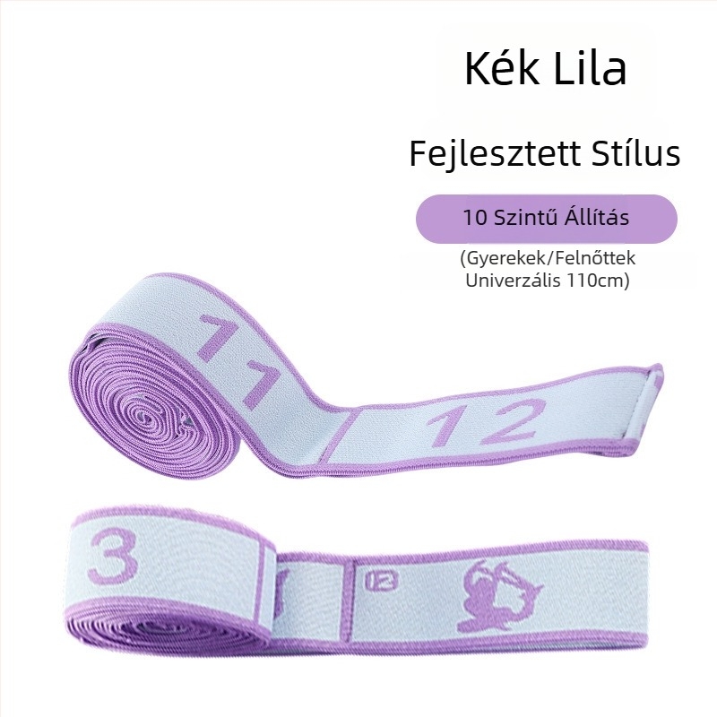Lancini Jógás elasztikus szalag – Poliészter-pamut, Pilates edzésekhez, szegmentált ellenállás