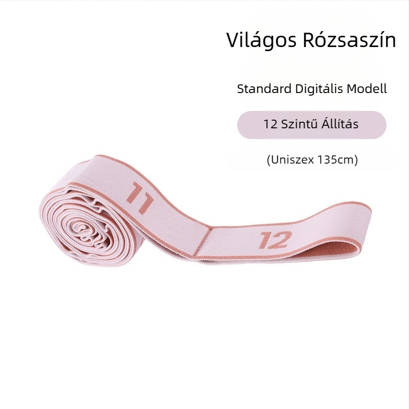 Lancini Jógás elasztikus szalag – Poliészter-pamut, Pilates edzésekhez, szegmentált ellenállás