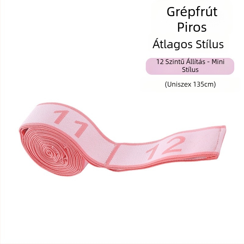Lancini Jógás elasztikus szalag – Poliészter-pamut, Pilates edzésekhez, szegmentált ellenállás