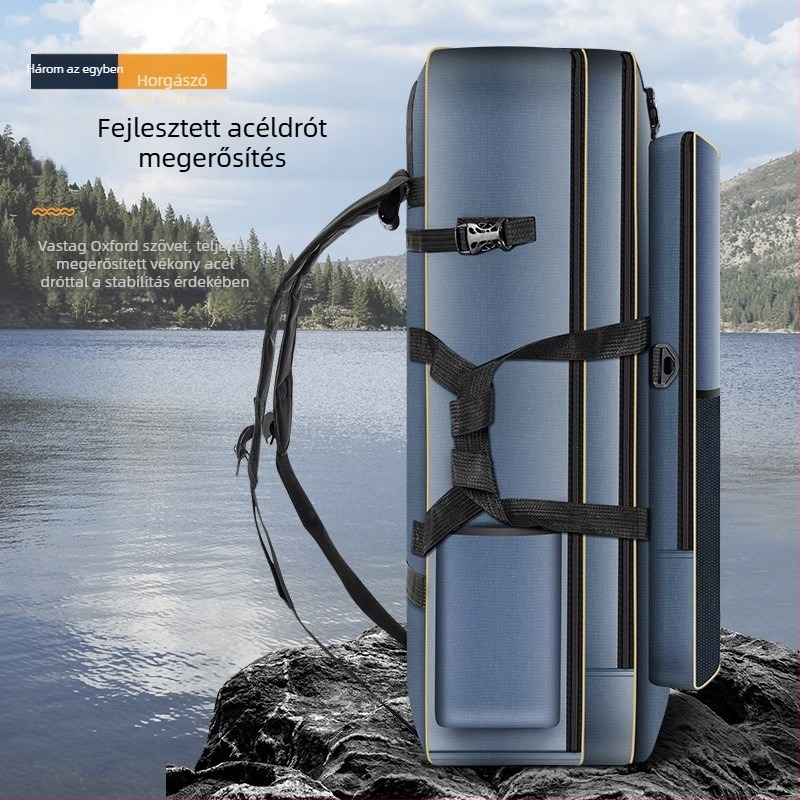 Horgász felszerelés hátizsák, Oxford vászon, nagy kapacitás