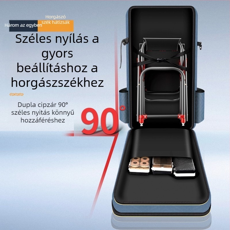 Horgász felszerelés hátizsák, Oxford vászon, nagy kapacitás