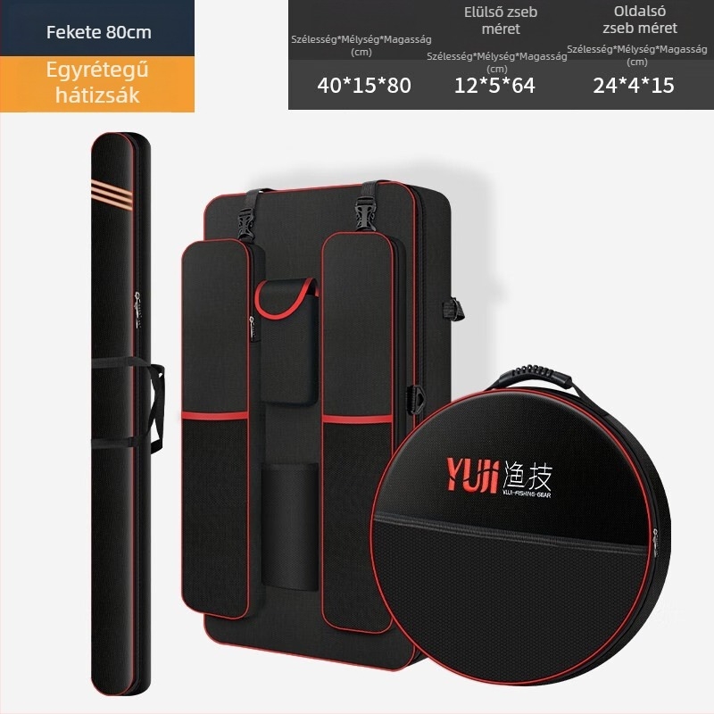 Horgász felszerelés hátizsák, Oxford vászon, nagy kapacitás