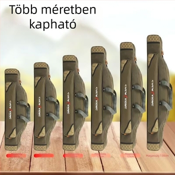 Vastagított vízálló horgászbot táska, három rétegű, nagy méretű tengeri botokhoz