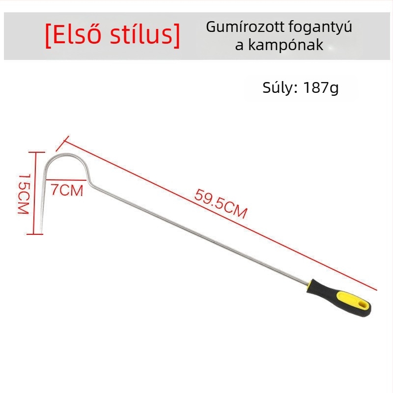 Behajtható horgászhorog – Fish full Pond – rozsdamentes acél