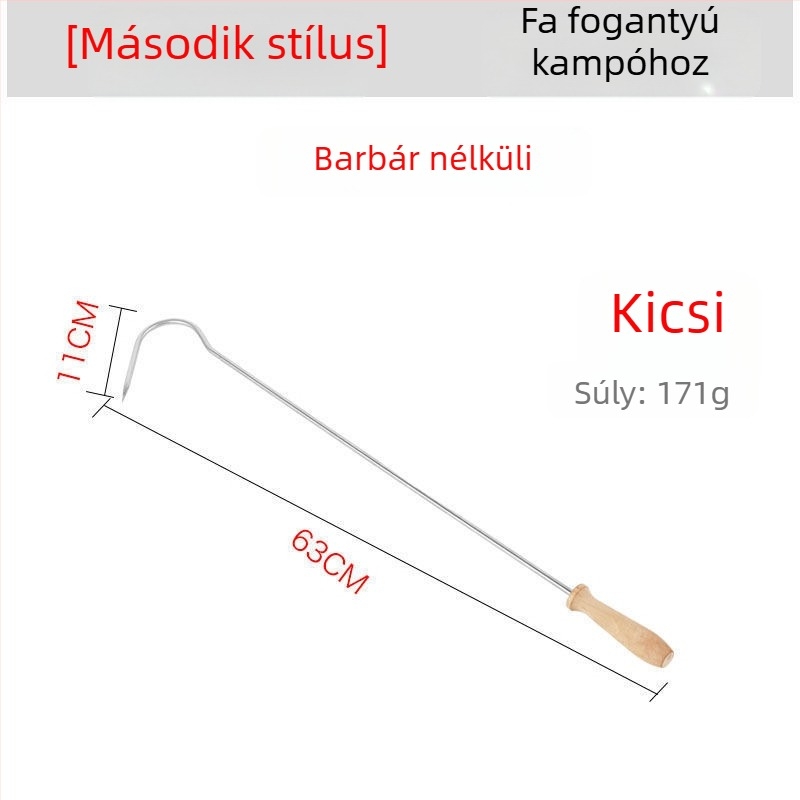 Behajtható horgászhorog – Fish full Pond – rozsdamentes acél