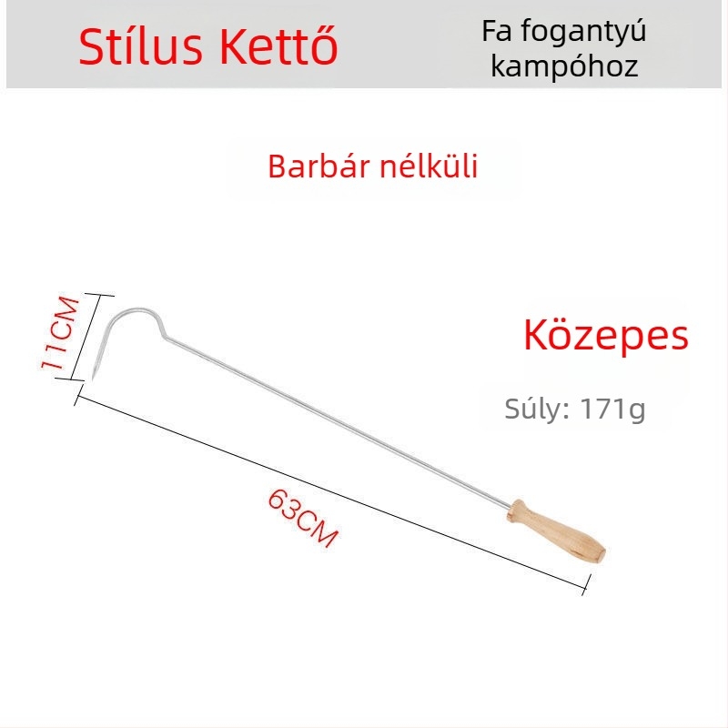 Behajtható horgászhorog – Fish full Pond – rozsdamentes acél