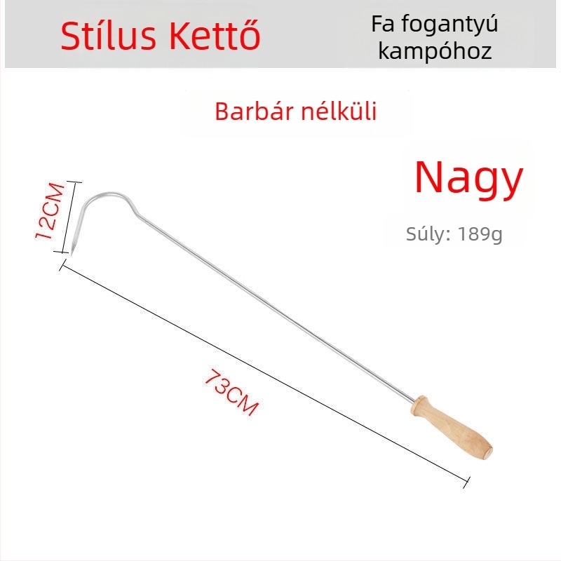 Behajtható horgászhorog – Fish full Pond – rozsdamentes acél