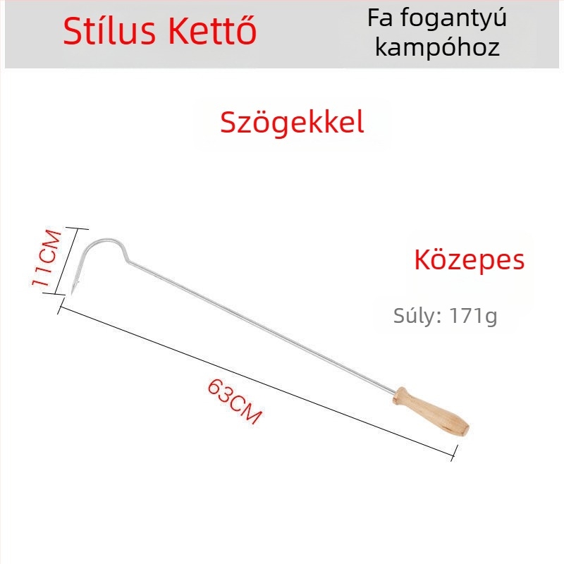 Behajtható horgászhorog – Fish full Pond – rozsdamentes acél