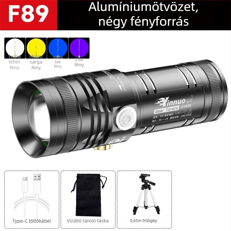 Yinnuo újratölthető LED éjszakai horgászlámpa