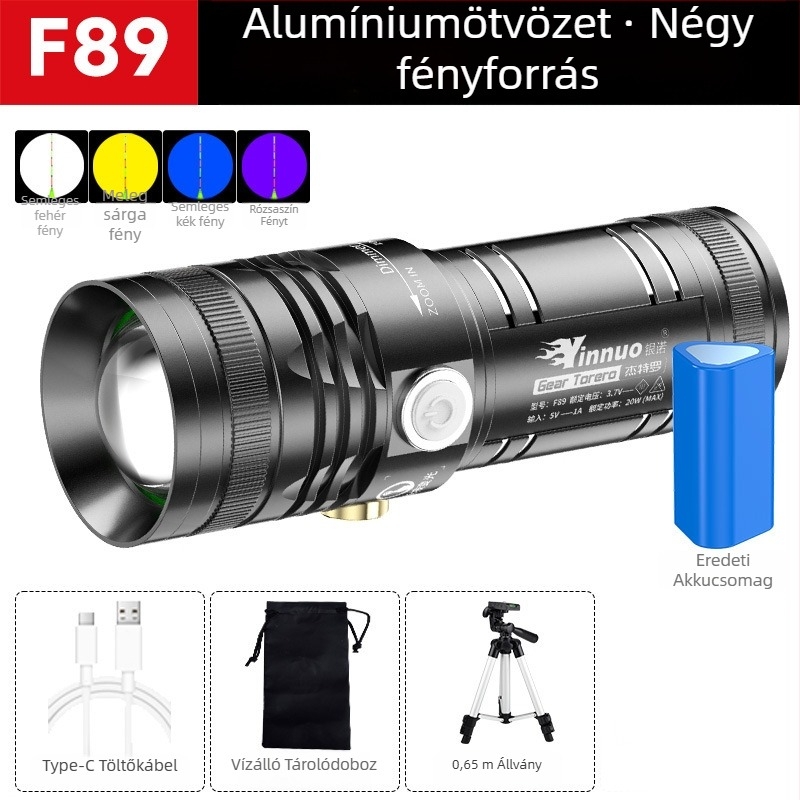 Yinnuo újratölthető LED éjszakai horgászlámpa