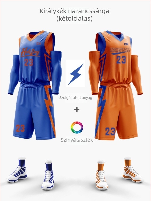 Kétoldalú digitális nyomtatású kosárlabda felső készlet, uniszex, nyár, ujjatlan, V-nyakú, gyorsan száradó, lélegző