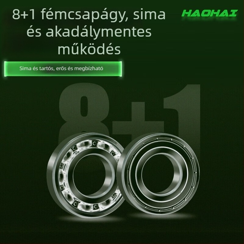 Guangwei pergető orsó, 8+1 csapágy, elülső fék, fém orsó